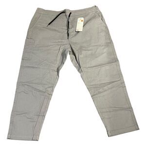 Levi's Men's Gray Pull On Pants Taper Cropped Stretch Size XXL New